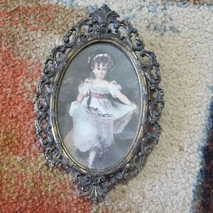 Vintage Ornate Silver Picture Frame